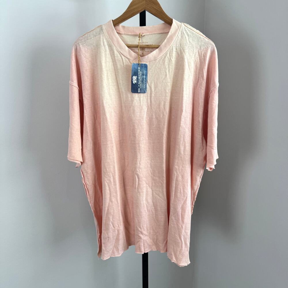 Dr. Collector's Hollywood Organic Cotton Hemp Crystal Pink Tee XL NEW Dyed Shirt